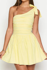 Luther Yellow Mini Dress